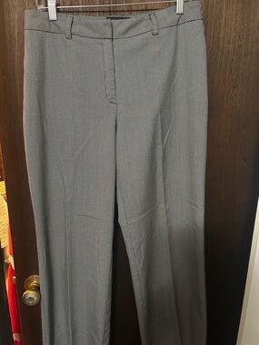 Gloria Vanderbilt Gray Micro-Check Dress Pants